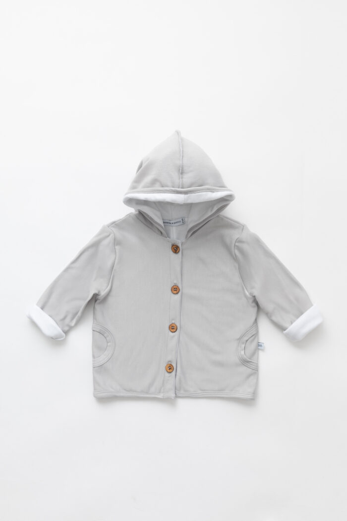 Bamboom kardigan - Grey Ivory